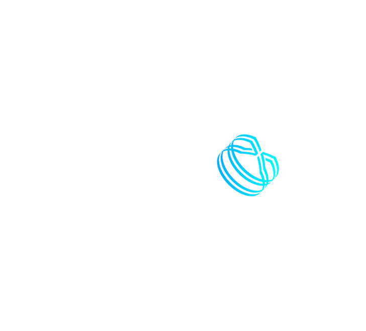 The Future Is Neutral blue and white transparent logo