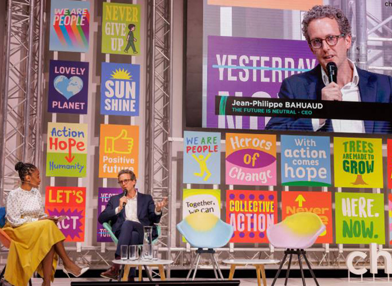 JEAN-PHILIPPE BAHUAUD, DG de The Future Is NEUTRAL lors d'une conférence à changenow